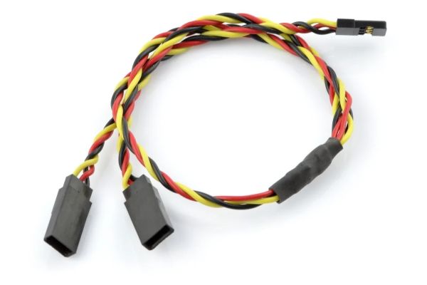 50 шт - Розгалужувач Y 22AWG для сервоприводів JR скручений (30 см)