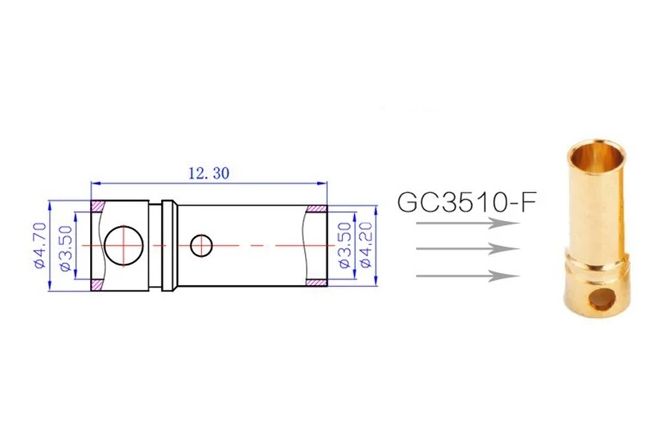 50 шт - Конектори AMASS GC3510 3.5MM Female 50 шт - Конектори AMASS GC3510 3.5MM Female