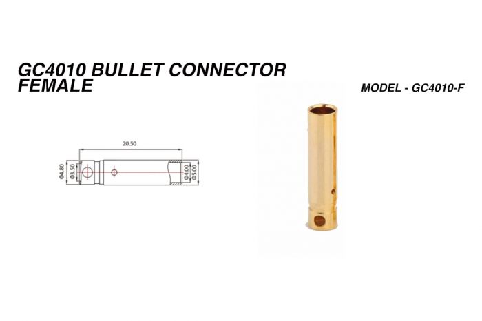 50 шт - Конектори AMASS GC4010 4.0MM Female