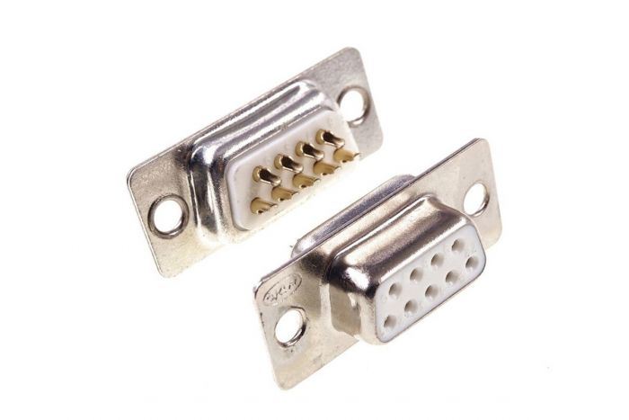 50 шт - Конектори DB9 2u Gold RS232 COM-порт Female