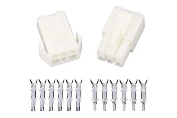 50 шт - Конектори силові QJ EL4.5-6P пара мама+тато (6 pin)