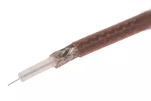 Кабель антенний QJ RG174 PTFE коричневий (200 метрів)