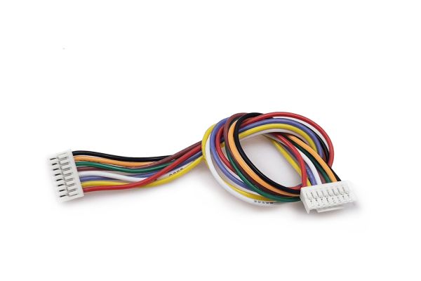 Кабель силіконовий Micro JST GH F 8 pin - Micro JST GH F 8 pin 30AWG (150 мм)