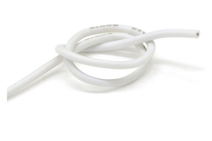 Провід силіконовий QJ 30 AWG (білий), 1 метр
