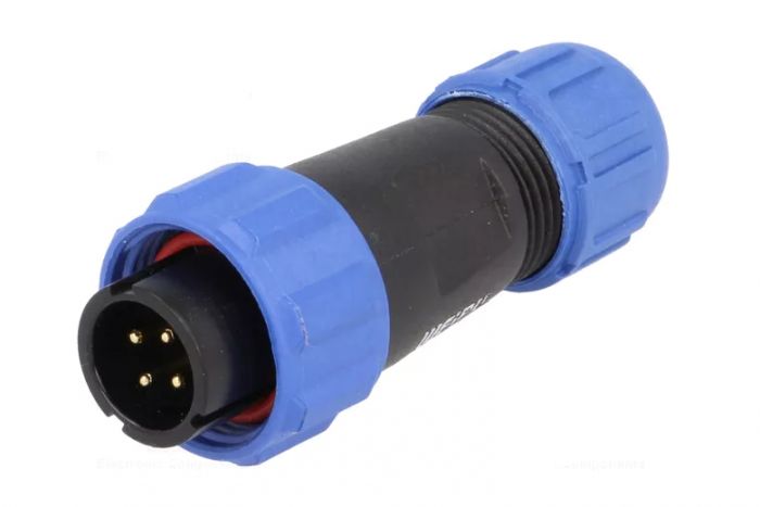 50 шт - Конектори WEIPU SP1310/P4 4pin тато IP68