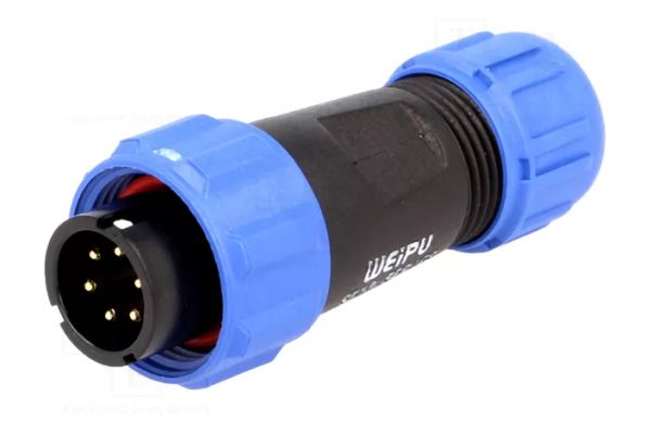 Конектор WEIPU SP1310/P6 6pin тато IP68