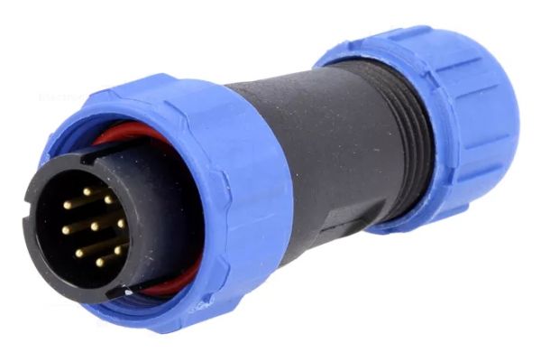 50 шт - Конектори WEIPU SP1310/P9 9pin тато IP68