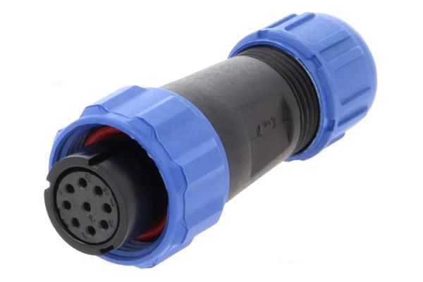 50 шт - Конектори WEIPU SP1310/S9 9pin мама IP68