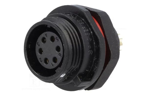 50 шт - Конектори WEIPU SP1312/S6 6pin мама IP68