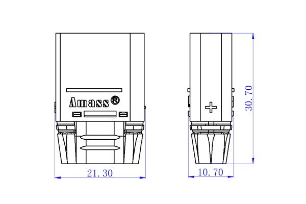 50 шт - Конектори AMASS XT90H Male