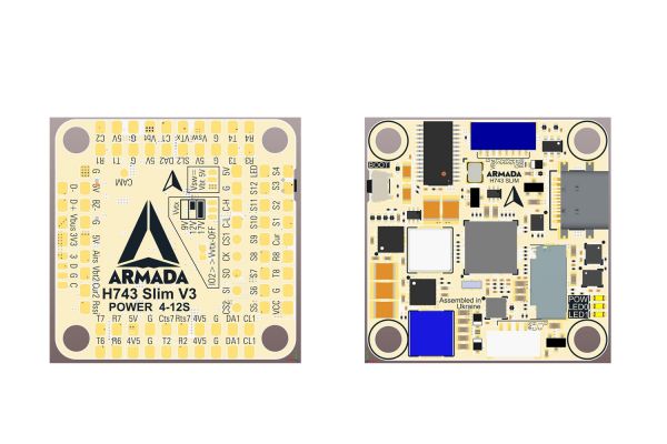 Політний контролер для мультикоптера ARMADA H743 SLIM V1 ICM42688Px2
