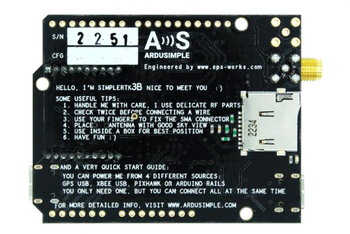 Модуль GPS RTK ArduSimple simpleRTK3B Pro (без пінів)