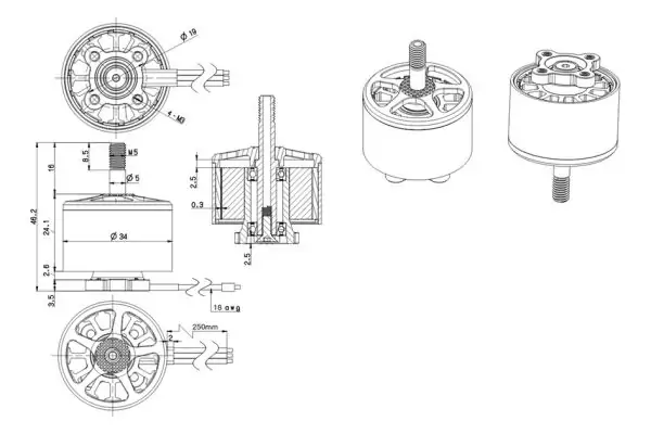 Мотор BrotherHobby Avenger 2816 810KV