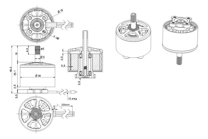 Мотор BrotherHobby Avenger 2816 810KV