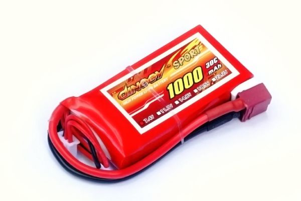 Акумулятор для радіокерованої моделі Dinogy Li-Pol 1000 мАг 7.4 В 68x35x14 мм T-Plug 30C
