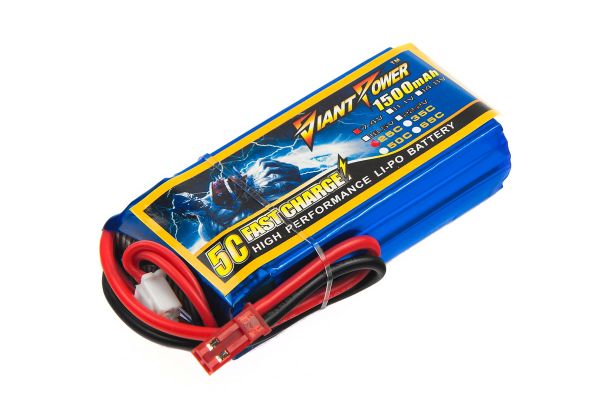 Акумулятор для радіокерованої моделі Giant Power (Dinogy) Li-Pol 1500 мАг 7.4 В 19x32x61 мм JST 25C