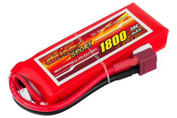 Акумулятор для радіокерованої моделі Dinogy Li-Pol 1800 мАг 7.4 В 95x35x17 мм T-Plug 30C