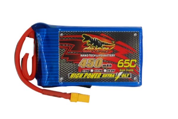 Акумулятор для радіокерованої моделі Dinogy Li-Pol 450 мАг 7.4 В 53x30x11,5 мм XT30 65C