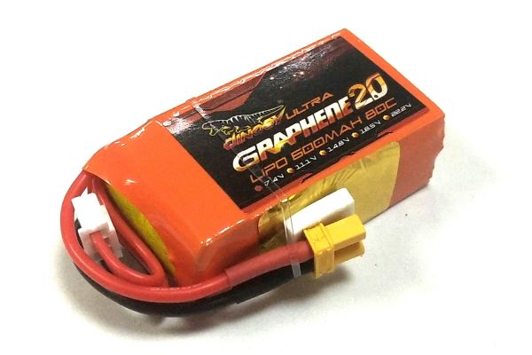 Акумулятор для радіокерованої моделі Dinogy G2.0 Li-Pol 600 мАг 7.4 В 2S XT30 80C