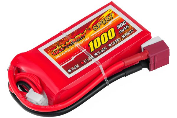 Акумулятор для радіокерованої моделі Dinogy Li-Pol 1000 мАг 11.1 В 68x35x18 мм T-Plug 30C