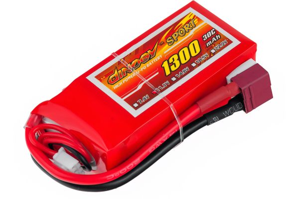 Акумулятор для радіокерованої моделі Dinogy Li-Pol 1300 мАг 11.1 В 75x35x22 мм T-Plug 30C