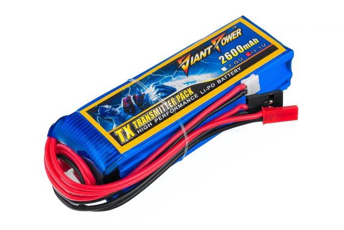 Акумулятор для передавачів Giant Power (Dinogy) Li-Pol 2600 мАг 11.1 В 97x31x25 мм Futaba+JST 3C