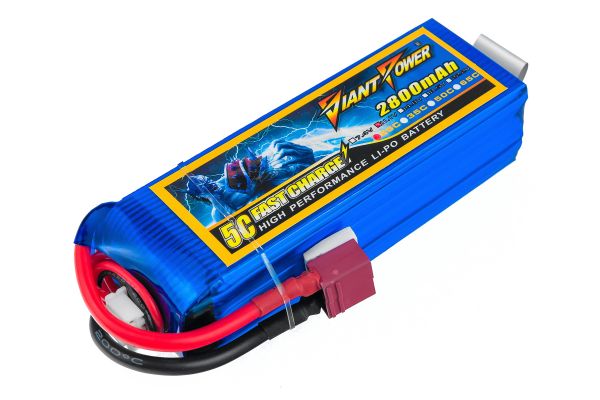 Акумулятор для радіокерованої моделі Giant Power (Dinogy) Li-Pol 2800 мАг 11.1 В 104x35x28 мм T-Plug 25C