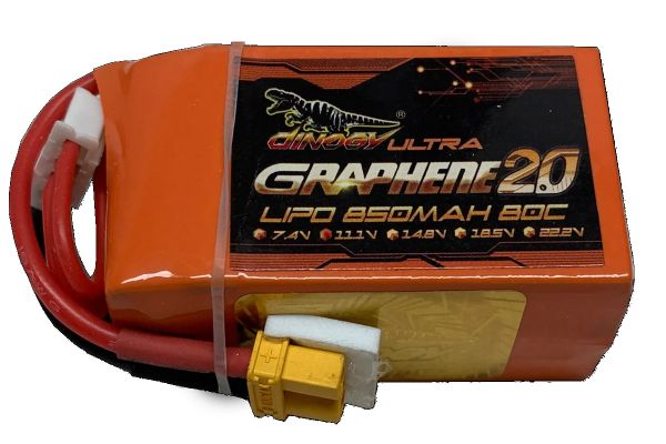 Акумулятор для радіокерованої моделі Dinogy G2.0 Li-Pol 850 мАг 11.1 В 3S XT30 80C