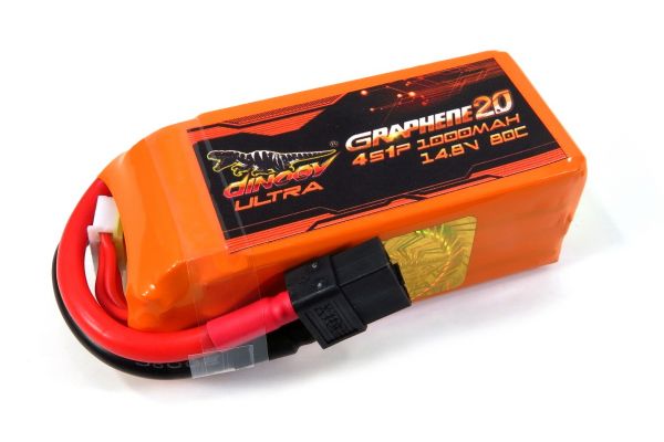 Акумулятор для квадрокоптера Dinogy ULTRA G2.0 Li-Pol 1000 мАг 14.8 В 76x27x34 мм XT60 80C