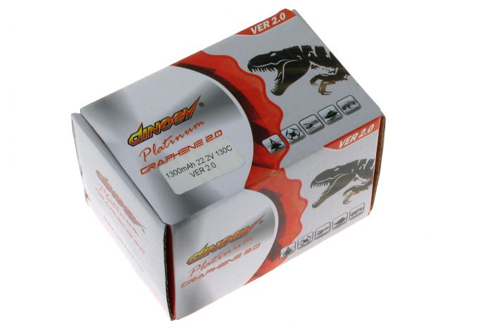Акумулятор для квадрокоптера Dinogy PLATINUM G2.0 Li-Pol 1300 мАг 22.2 В 77x35x50 мм XT60 130C