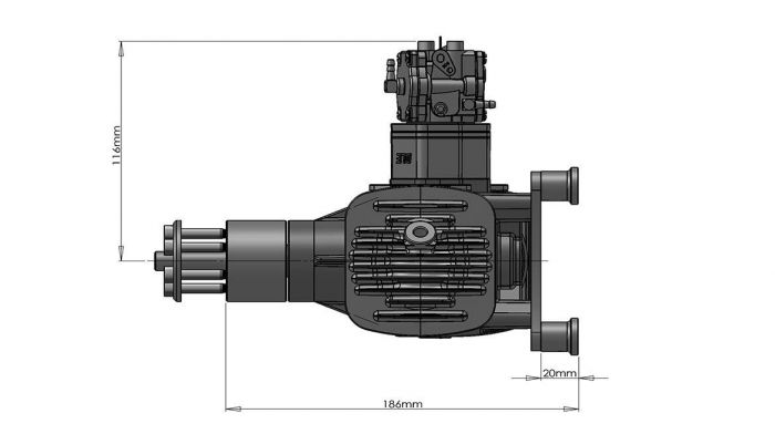 Двигун DLE 120 ES