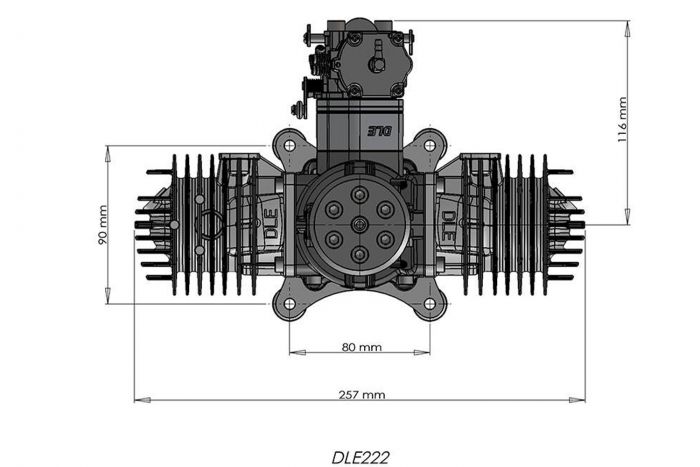 Двигун DLE 222
