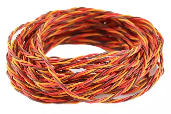 Сервокабель Dinogy 22 AWG скручений (JR), 1 метр 
