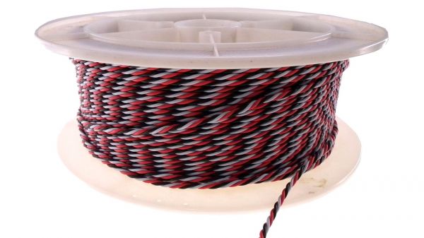 Сервокабель Dinogy 22 AWG скручений (Futaba), 1 метр 