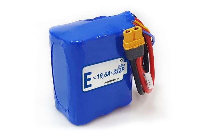 Батарея Energy Life Li-Ion 3S2P 21700-50E 12AWG XT60-F (001)