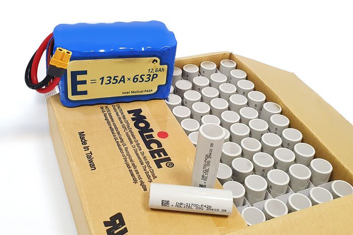 Акумуляторна батарея для дрона 6S3P Energy Life 12600мАг 135А Moliсel 21700-P42A Li-Ion