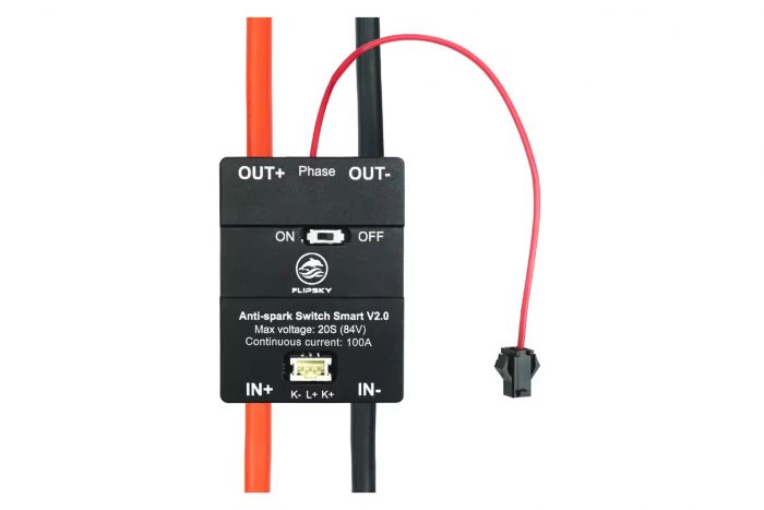 Перемикач безіскровий FlipSky 300A 20S ALU v2.0 (кнопка 12 мм)