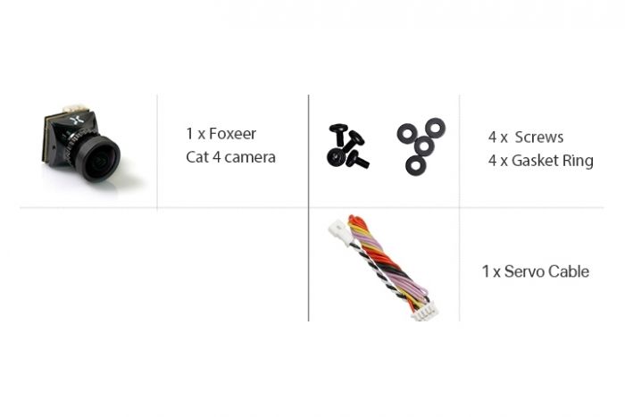 Камера FPV Foxeer Cat 4 Micro 1/3" 1200TVL M12 L2.1 (чорний)