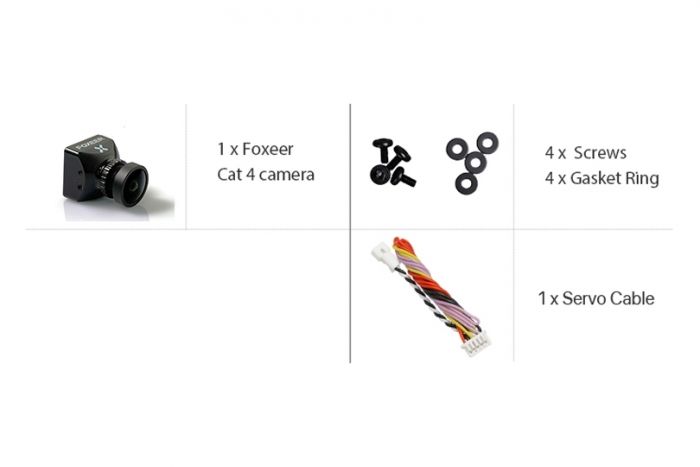 Камера FPV Foxeer Cat 4 Mini 1/3" 1200TVL M12 L2.1 (чорний)
