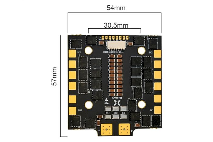 Регулятор 4-в-1 Foxeer Reaper V2 82A F4 128K BL32 4-8S