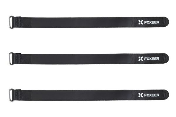 Стяжки 3шт на липучці Foxeer 300x20 мм для акумуляторів
