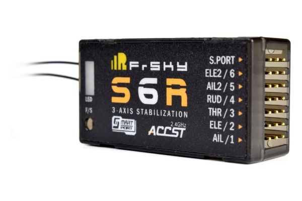 Приймач 6к FrSky S6R з 3-осьовою стабілізацією