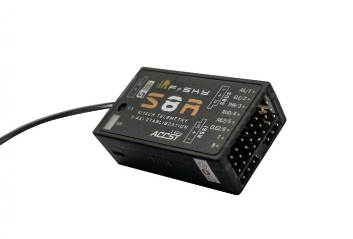 Приймач 8к FrSky S8R з 3-осьовою стабілізацією (EU)
