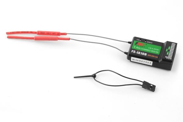 Приёмник 10-канальный FlySky FS-iA10B AFHDS 2A с телеметрией, i-BUS, PPM