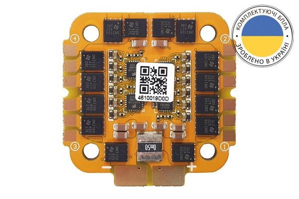 Регулятор 4-в-1 до квадрокоптеру Франківськ V1 3-6s 4x55A BlueJay