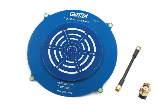 Антена 5.8GHz GEPRC Triple Feed Patch Array 14dBi (RPSMA)