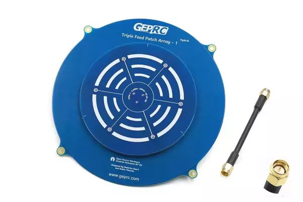 Антена 5.8GHz GEPRC Triple Feed Patch Array 14dBi (SMA)
