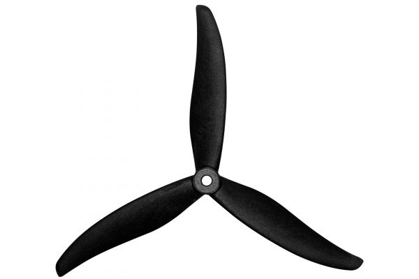 Пропелери нейлон GemFan 7037-3 армовані карбоном 2CW+2CCW (чорний)