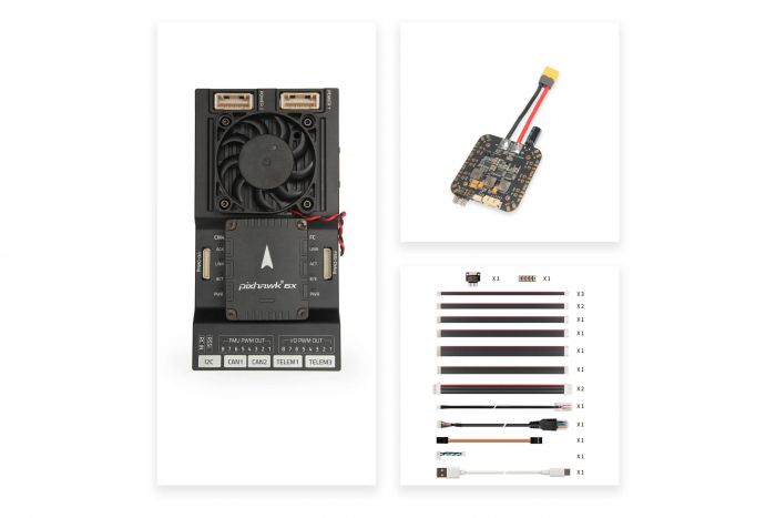 Плата польотного контролера Holybro RPi CM4 + модуль живлення PM03D
