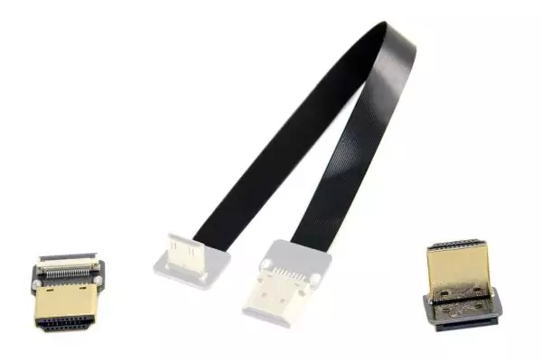 Шлейф 15см HDMI - HDMI 90